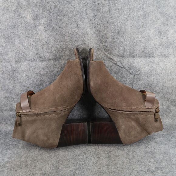 Alberto Fermani Shoes Womens 39 Booties Fashion Leather Cutout Open Toe Brown - Picture 10 of 16